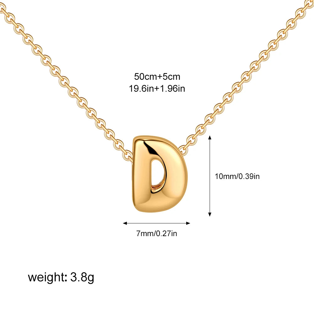 Custom Bubble Letter Necklace