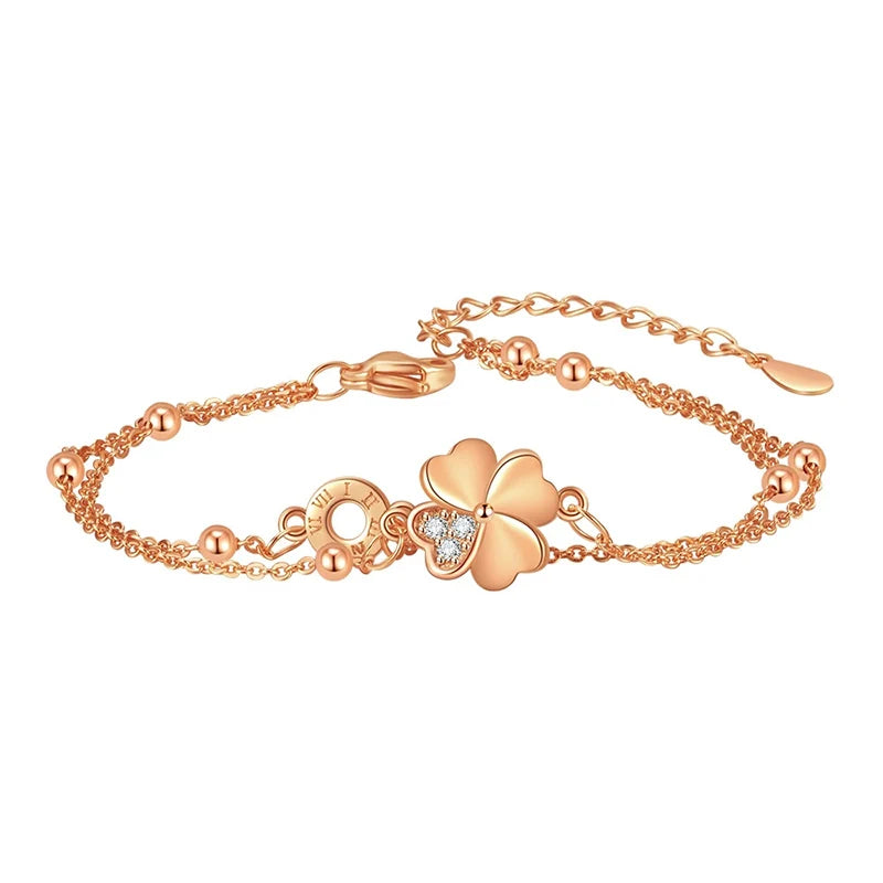 Amour Clover Silver Bracelet