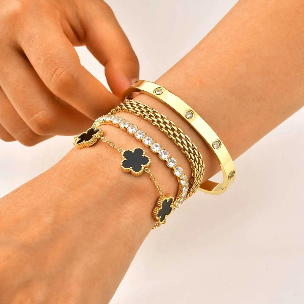 Aura Layered Bangle Set