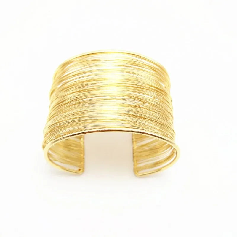 The Muse Hammered Gold Cuff