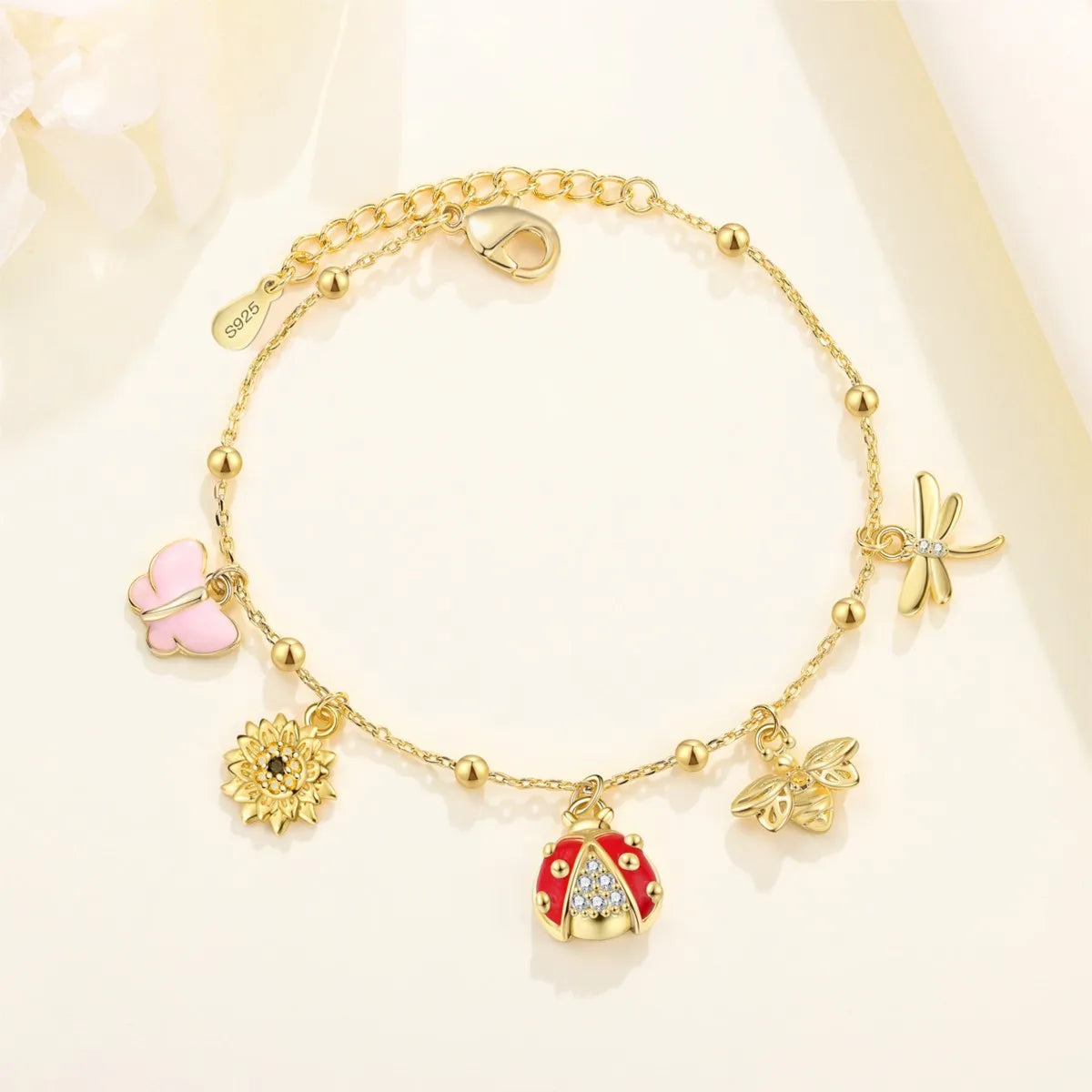 Aria 18K Gold Plated Charm Bracelet