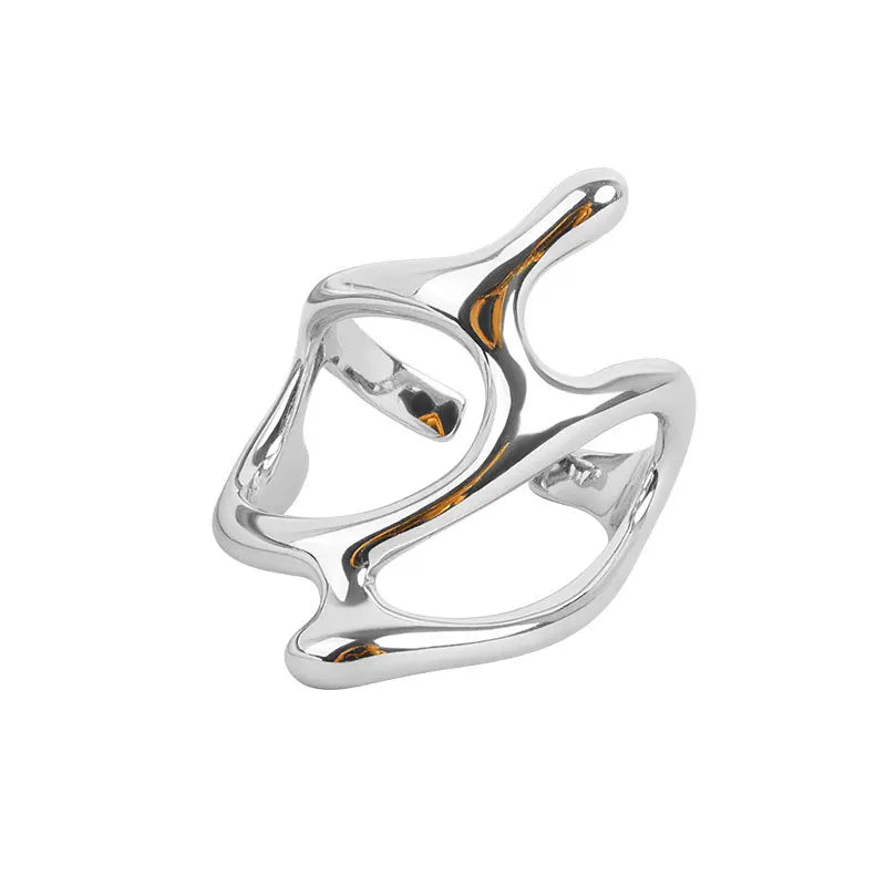 New Adjustable Colorful Drip Glaze Ring